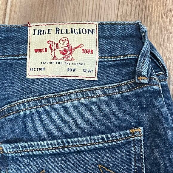 True Religion Starr High Rise Cropped Straight Jeans - size 24 - Picture 8 of 9